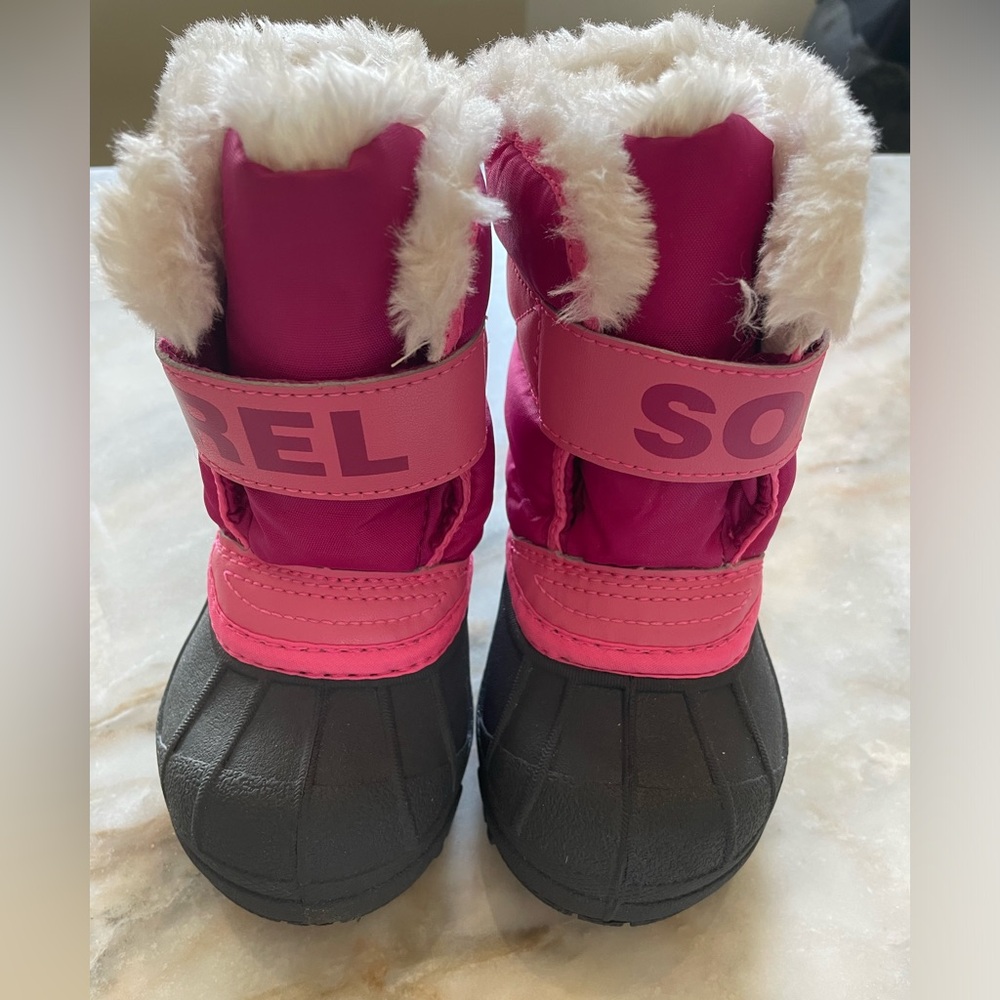 SOREL PINK WATERPROOF AND INSULATED TODDLER BOOTS